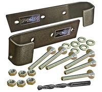 Y anchor Heavy Duty Security hasp and Staple - shed Lock with Top, Side & Bottom Padlock Protection Unlike Normal Hasp and Staple Designs, Includes Bolts, Washers, Nuts and Drill bit.