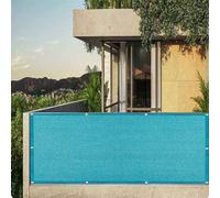 y Blue Weatherproof Balcony Cover 0.7 x 2.2m UV Resint Privacy Protector for Deck Patio & Backyard Easy Inllat Outdoor Shield