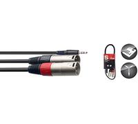 Y-cable, mini-jack/XLR (m/m), 1 m
