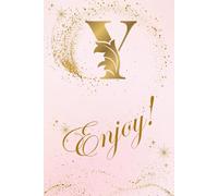 Y Enjoy: Personalized Initial Notebook - A Stylish 6 x 9 Journal with Monogram Letters A-Z for Daily Writing, Notes, or Gifts | 150 pages