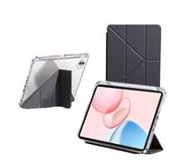 Y-Folding Flip Tablet Case Suitable For Honor Pad GT ROL-W60 V9 ROL-W10 W00 11.5inch Acrylic Back Cover With Pen Slot(Black,Pad V9 11.5)