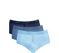Jockey UK Classic Cotton Rib Y-Front Brief 3-Pack in Indigo Mix, Size 42