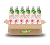 Y-go Y-go Aloe Vera Drink Lychee 500ml - Refreshing Aloe Vera Juice with Real Aloe Pieces | Exotic Hydrating Beverage | Healthy Drink | (Pack of 6)
