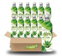 Y-go Y-go Aloe Vera Drink Original 500ml - Refreshing Aloe Vera Juice with Real Aloe Pieces | Natural Hydrating Beverage | Healthy Drink | (Pack of 12)