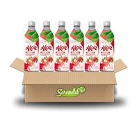 Y-go Y-go Aloe Vera Drink Strawberry 500ml - Refreshing Aloe Vera Juice with Real Aloe Pieces | Fruity Hydrating Beverage | Healthy Drink | (Pack of 6)
