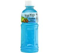 Y-Go Y-Go | Fruit Juice with Nata De Coco | Product from Thailand | Real Juicy and delicious | (Cocktail, Pack of 24)