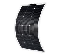 Y&H 100W Flexible Monocrystalline Solar Panel,12V Lightweight Ultra Flexible Black Division Monocrystalline Bendable Mono Off-Grid Charger for RV Camper Van Boat Yacht Cabin Shed