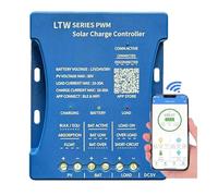 Y&H 30A Solar Charge Controller 12V/24V/36V PV Max 80V WIFI Bluetooth Communication Solar Panel Regulator Intelligent for Lead Acid, LiFePO4 Batteries