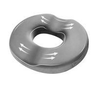 Y.H BLISSHAVEN Ergonomic Donut Cushion for Coccyx Pain Relief - Memory Foam Doughnut Cushion for Tailbone, Sciatica, Hemorrhoids & Back Pain - Non-Slip Pressure Relief Seat(Grey)