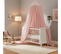 Y.H BLISSHAVEN Mosquito Net Bed Canopy for Twin/Full/Queen Beds - Soft, Breathable Polyester, Blocks Glare, Skin-Friendly, Provides Effective Mosquito Protection, Easy Installation (Pink)