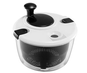 Y.H BLISSHAVEN Multi-Function Salad Spinner & Vegetable Chopper 3.5L - Small Salad Washer and Spinner with Non-Slip Base, Built-in Slicer for Blending and Cutting,BPA-Free (Black)