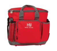 Y-H Hy Equestrian Sport Active Grooming Bag - Rosette Red - Grab handles and shoulder strap - 6 outer storage pockets