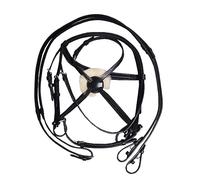 Y-H Hy Mexican with Rubber Grip Reins Grackle Bridle Pony Black
