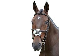 Hy Mexican Bridle with Rubber Grip Reins - Brown - Extra Small