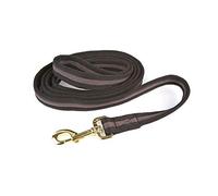 Y-H Hy Soft Webbing Lead Rein Without Chain (One Size) (Black/Grey)