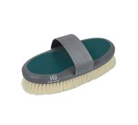 Y-H Hy Sport Active Groom Goat Hair Body Brush - 20 x 9.5cm - Aegean Green