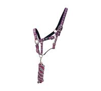 Y-H Hy Tartan Head Collar Lead Rope PR - 12810 Purple/Grey/Lilac Cob 13116