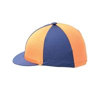 Hy Two Tone Lycra Cap Silks - Navy/Orange