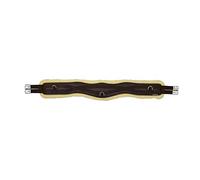 Y&H Contoured Girth HyCOMFORT Fleece Lined GP/Jumping Brown/Natural 60"