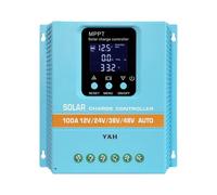 Y&H MPPT 100A Solar Charge Controller 12V 24V 36V 48V LCD Display Battery Intelligent Regulator Max 100V Input Dual USB for Lead-acid/Lithium