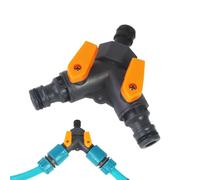 Y Hose Splitter - Durable Irrigation Adapter, Modern Pipe Connector | Duals Valve Diverter Spigot, Outdoor Faucet Distributor, Heavy Duty Garden Tap Regulator, Watering Outlet Nozzle Controller For Ya