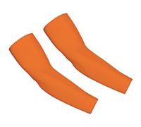 Y·J Back home Arm Sleeves for Men Women Youth, Sun Protection Cooling UPF 50 Compression Arm Sleeve Tattoo Cover Up Sleeves to Cover Arms Orange