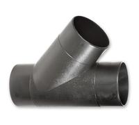 Axminster Workshop Y-Junction - 10mm Rubber Hose Fitting - Black - 1pc