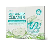 Y-kelin Retainer Cleaning Tablets-36 Tablets Retainer Cleaner 1 Month Supply-New Formulation Apple Flavor Denture,Mouth Guard Cleaner(Apple)
