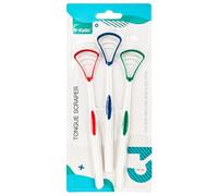 FANCI Tongue Scraper Tongue Brush 3 Color Pack, 3 pack