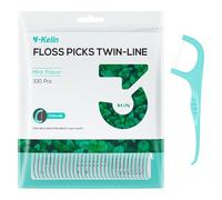 Y-Kelin Twin-Line Dental Floss-100 Pcs Dental Floss Toothpick, Teeth Stick,Tooth Picks,Floss Picks,Teeth Cleaning