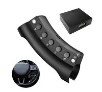 Y-METDRIVING Wireless Steering Wheel Remote Control with Signal Indica for y-metdriving Portable car Stereo and Other Android car Stereo,with Low Battery Alert,Bluetooth Interface Function Control