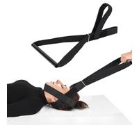 Y Neck Strap Chiropractor Pull Device,Neck Stretcher Strap,Spine Chiropractic Decompression Tool with Chin Belt,Traction Device for Neck Curve Restoration