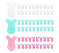 Y-Shaped Lash Lift Brush Kit For Eyelash Perming, Curling And Brow Styling - 60-Piece Fine Comb Applicator Set In White, Mint Green, Pink For Salon Or Home Use, Precise Textured Grip