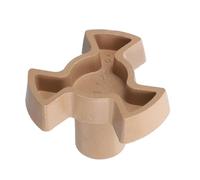 Y-Shaped Microwave Oven Tray Drive Coupler Plastic Shaft Replacement | Coffee Finish, Secure Connection, Vibration Control, Supports Glass Turntable Shafts for Household Kitchen DIY Repairs
