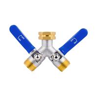 Y Shaped Water Diverter Fitting 2-Way Garden Irrigation Valves Watering Pipe Fitting for Household Plumbing Enduring Garden Faucet Y-Shaped Watering Connector
