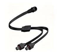Y-Splitte for Govee H705H706 Permanent Outdoor Lights,1 Male to 2 Female | Black,for govee extension cable,for govee y splitter, Light Connector，y-connector splitte for govee permanent outdoor lights