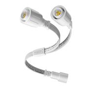 Y-Splitter for Eufy Permanent Outdoor Lights E22, IP68 Waterproof Y Connector 3 Pin Cable for Outdoor Landscape, Holiday Christmas Halloween Decoration, Lights Accessories, 1 Female to 2 Male