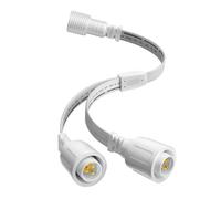 Y-Splitter for Eufy Permanent Outdoor Lights E22, Y-Connector Cable 3-Pin IP68 Waterproof Connector Compatible with Eufy E22, Ideal for Christmas, Halloween Holiday Decorations, 1 Female to 2 Male