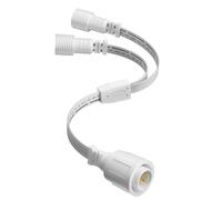 Y-Splitter for Eufy Permanent Outdoor Lights E22, Y-Connector Cable 3-Pin IP68 Waterproof Connector Compatible with Eufy E22, Ideal for Christmas, Halloween Holiday Decorations, 1 Male to 2 Female