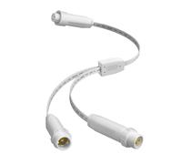 Y-Splitter for Govee Permanent Outdoor Lights Prism: Y-Connector Cable 3-Pin Waterproof Connector Compatible with Govee H707A/B/C, 1 Female to 2 Male, Holiday & Landscape Lighting