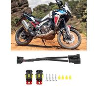 Y Splitter Power Outlet Connector Plug 12V Y-Splitter Plug Harness Kit Fit for Honda 2017-2021 CRF250L | 2021-2023 CRF300L | 2018-2019 CRF 1000 L | 2020-2024 CRF 1100 L (Plug and Play)