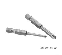 Y Tip Head Screwdriver Bits Set 6pcs Y1 Y2 Magnetic Hex Shank 50mm Compatible with Various Manual and Electric Screwdrivers