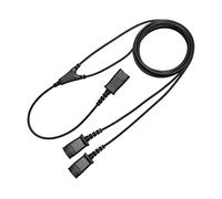 Y-Training Y-Splitter Headset Adapter Cable Compatible with Plantronics QD Headset for Training Purposes