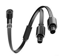 Y-Type Outdoor Light Splitter Cable for Eufy E22 & T8L02/T8L04, IP65 Waterproof, 300V Rated, 22AWG Oxygen-Free Copper, Easy Twist-Lock Install