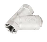 Y Type Strainer 1 Inch DN25, Stainless Steel Y Shaped Strainer with Female Thread, 304 SS Y Type Filter for Water Oil Gas Pipeline Systems, High Pressure up to 6.4MPa