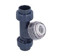 Y Type Strainer 40mm PVC Pipe, Y Filter Strainer with Low Resistance and Fast Stream Speed, Lengthened Filter Element for Water Treatment Industry Irrigation