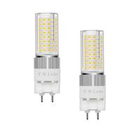 Y.W.Licht G12 LED Bulb 16W Warm White Light 3000K 360° Bi-Pin Corn Lamps Equivalent to 160W Halogen Lamp for Garage Home Warehouse 2pcs Non Dimmable Without Ballast