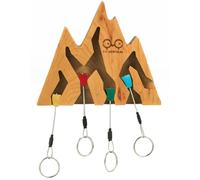 Y&Y Vertical - Wall-mounted key ring - Key Holder Mountain Cherry in Wood - Beige Beige one size