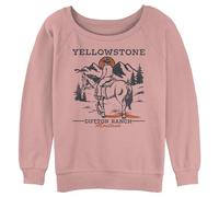 Y Yellowstone Women's Dutton Ranch Fleece, Desert Pink, Large