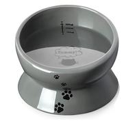 Y YHY Elevated Cat Food Bowl, Raised Pet Food and Water Bowl, Ceramic, 15oz